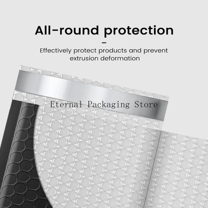 100Pcs Black Bubble Shipping Packaging Envelope Mailing Envelopes Mailer Envelope for Shipping Self Seal Bubble Mailer Packaging