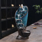 1pc Ceramic Waterfall Incense Burner Backflow Incense Burner Multifunctional Ornament (Without Incense)