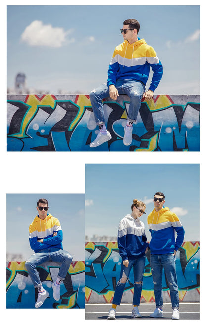 Paris Fashion Men's Hoodies Set Daily Casual Sports Hooded Sweatshirt and Jogger Pants Male Urban Trend Warm Pullover Tracksuit