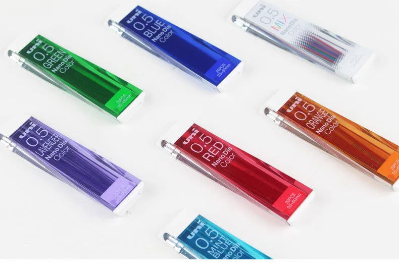 Uni Colorful Pencil Leads Refill 0.5mm HB Nano Dia 202NDC for Mechanical Pencil Japan
