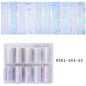 10 Patterns New Metal Nail Foils for Transfer Paper Stickers Floral Chameleon Nails Wraps DIY Water Marble Nail Art Decorations