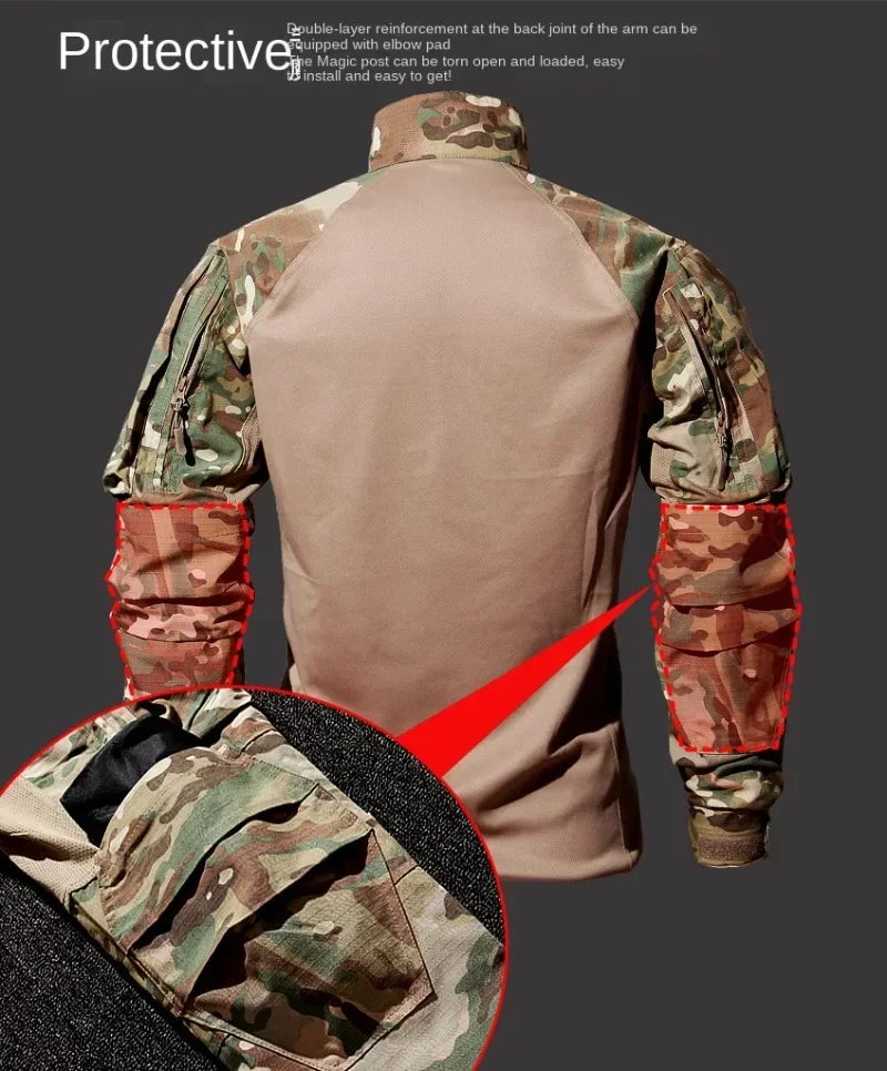 Tactical Frog Suit Men Airsoft Clothes Hunting Paintball Military Sets Assault Shirts Special Forces Outdoor Uniform Pants