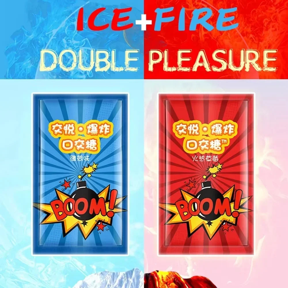 20Pcs Sex Toys Couples Women Oral Sex Candy Blowjob Popping Flirting Men Blowjobs Stimulate Enjoy Fire Ice Feeling Blowjob Toy