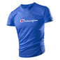 Summer Outdoor Fitness Sports Men's T Shirt Casual O-neck Short Sleeve Tops Fashion Hot Sale Sportswear Loose Breathable T-Shirt