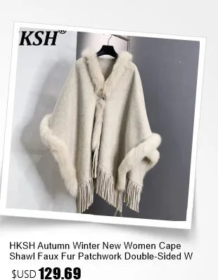HKSH Outdoor Light Sport Color Contrast Hooded Down Jacket Women's Winter Mountain Leisure Waterproof Climbing Cotton Coat H2887