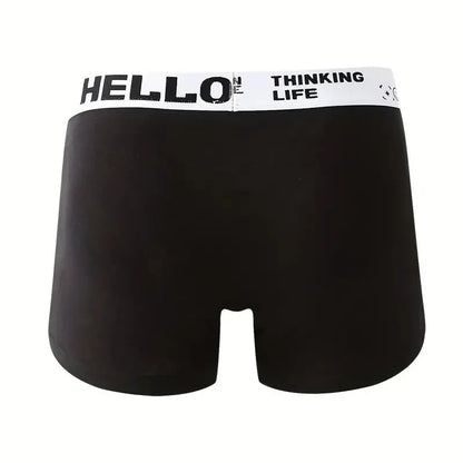 10Pcs Men's Boxer And Briefs Fashion Underwear High Stretch Boxer And Briefs Shorts Breathable Soft Men's Shorts Comfortable