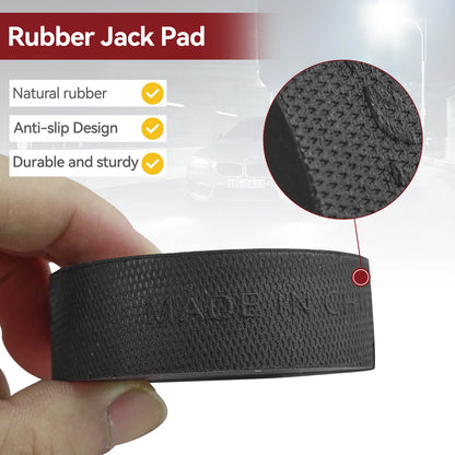 10mm Slot Rubber Jack Pad Support Pinch Weld Jacking Floor Frame Rail Adapter Car Removal Repair Tool Lift Standard Jacking