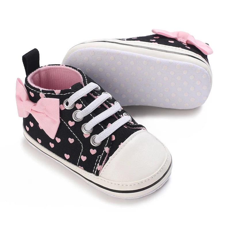 Spring and Autumn Women's Baby Casual Sports Shoes Soft Sole Anti slip Indoor and Outdoor Walking Shoes First Step Walking Shoes