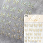 1pcs 5D Japanese Black Butterfly Nail Art Stickers Glitter Shiny Kawaii Self Adhesive Manicure Decorations Tool Decals Accessory