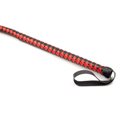 1.8M Long Faux Leather Bondage Whip Handle Riding Crop Fetish Flogger Sexy BDSM Toys for Adult Woman Halloween Costume Accessory