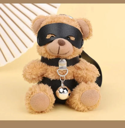 RTET Valentines Gifts for Her or Him BDSM Lover Bear for Submissive Dominant Gift Kinky Fetish Plush Bear Bondage Gifts