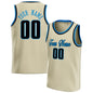 Fashion Cream Basketball Tank Tops Summer Trend Custom Name Team Name Men Women Sports Vest Casual Oversized Team Uniforms Tees