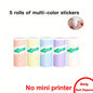 Thermal Printer Papers 57mm Color Papers for Camera Instant Print Kids Camera Printing Inkless Mini Portable Photo Printer