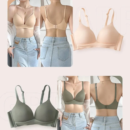 Japanese Style Seamless Push-Up Bra Comfort Wireless Underwear Women's Deep V Neck Bralette 3/4 Cup Daily Comfort Lingerie S-XL