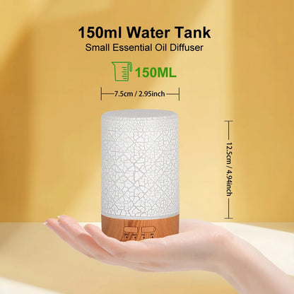 Essential Oil Aroma Diffuser Fragrance Cool Mist Difusor USB Powered Ultrasonic Air Humidifier with 7 Color LED Lights