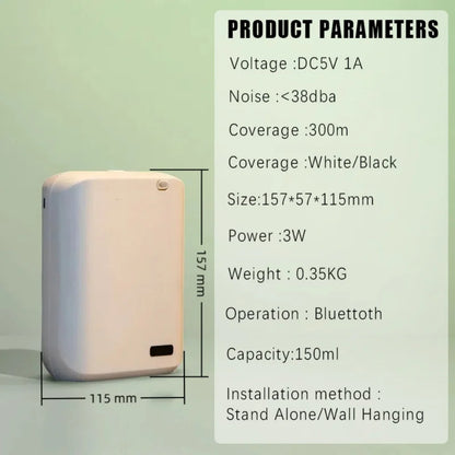 Electric Diffuser Fragrance Device Bluetooth Controlled Essential Oil Diffuser For Home 150ml Capacity Home Aromatherapy Machine