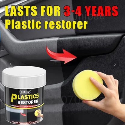 Car Plastic Restorer Back To Black Gloss Car Cleaning Products Plastic Leather Restore Auto Polish Repair Coating Renovator