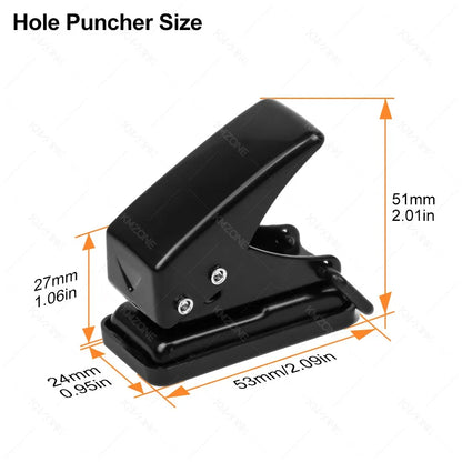 A4 Laminator Accessories 50pcs Laminating Film Pouch Lightweight Paper Cutter Binder Ring,Hole Corner Puncher, for Photo/File