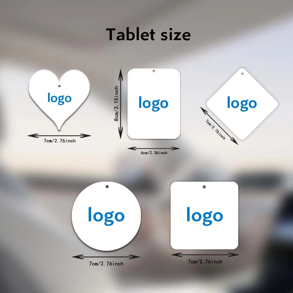 30pcs Customized Personalized Photo Car Air Freshener Paper Fragrance Chips, Creative Custom Gift Car Decoration