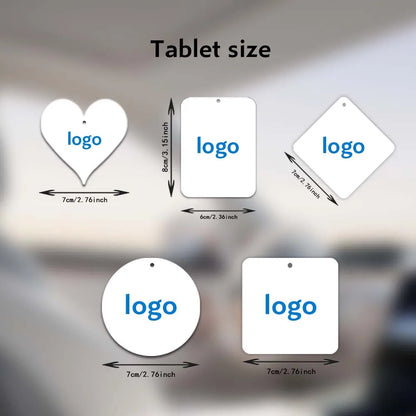 30pcs Customized Personalized Photo Car Air Freshener Paper Fragrance Chips, Creative Custom Gift Car Decoration