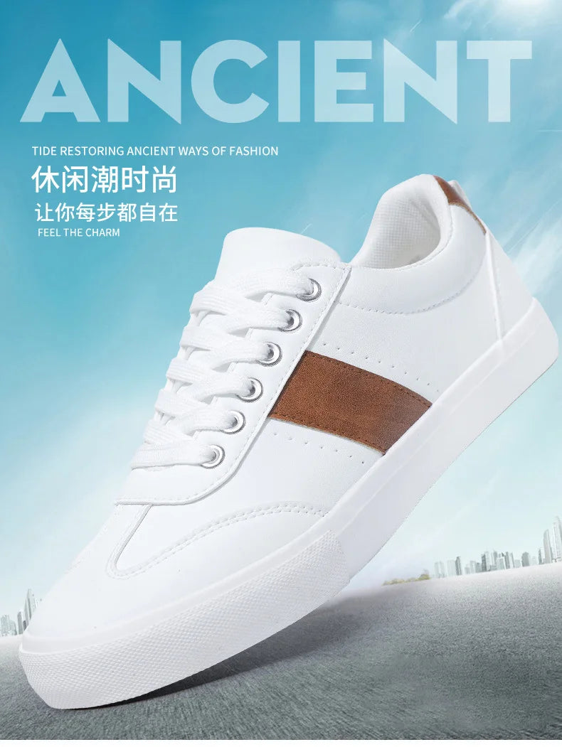 Sneakers Men 2026 Spring Board Shoes Men's Casual Shoes Breathable Student Casual Shoe Low Cut Color Blocked Men's Shoes