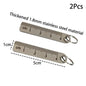 ♥Mini Stainless Steel Ruler Keychain | 1-5cm Portable Measuring Tool Key Rings (Anti-loss Measuring Ruler)