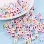 Hot! 100Pcs/Lot 6mm Mixed Many Kinds Acrylic Cube Square Number&Alphabet Letter Beads for Bracelet Necklace Jewelry Making DIY