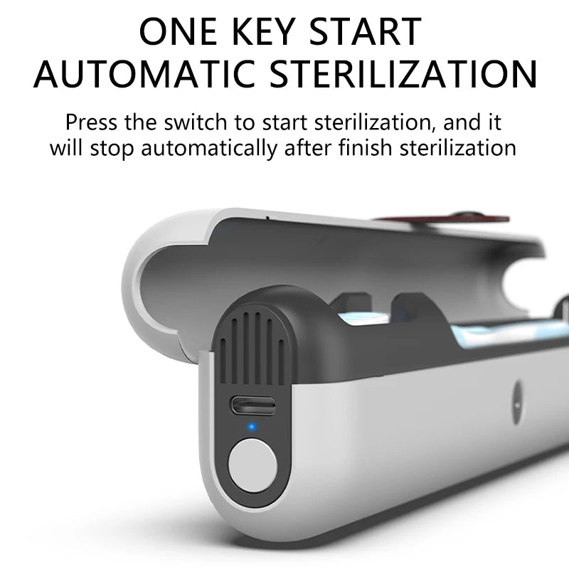 HOMEFISH Rechargeable Mini UV light toothbrush sanitizer sterilizer case for for Traveling