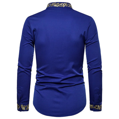 2026 Men's Summer Casual Long Sleeve Shirts Slim Fit Turn Down Collar Shirts Formal Office Business Shirts for Men Tops Big Size