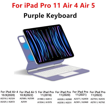 TouchPad Magic Keyboard for iPad Air 11 13 M4 2026 M3 M2 iPad 10 10th Air 4 5 6 iPad Pro 11 12.9 13'' M5 M4 Smart Cover Backlit