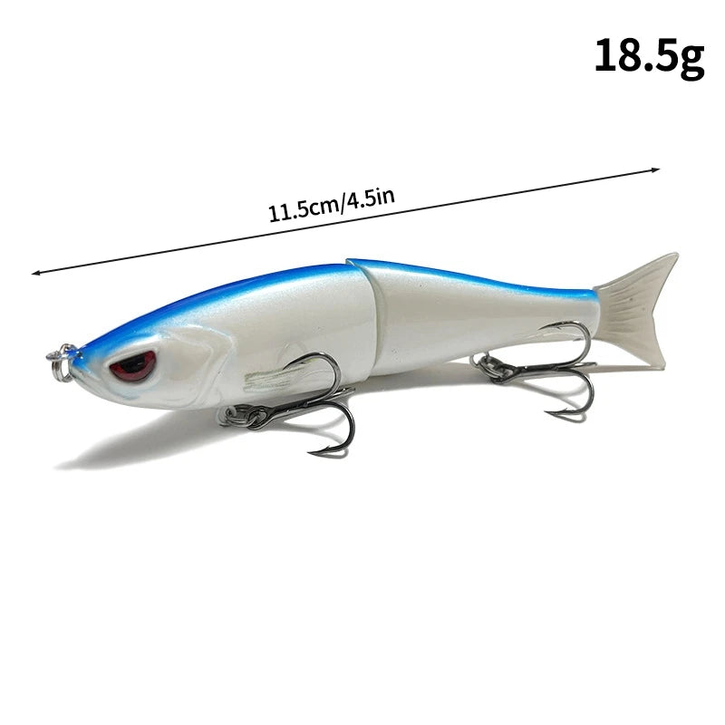 11.5cm/18.5g Balam Glide Bait Catfish Joint Giant Hard Bait Swimbait for Pike Bass Saltwater Glide Bait Leurre De Pêche