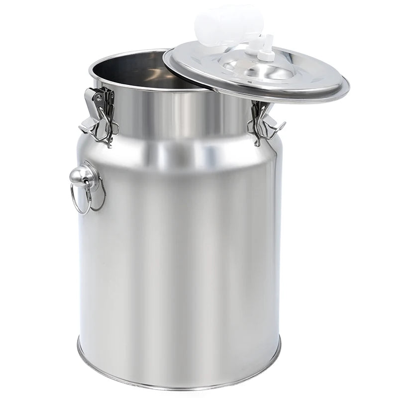 5/10L Stainless Steel Cow Milk Bucket Farm Cows Goats Vacuum Pump Bucket Pasture Cow Sheep Electric Milking Machine Accessories