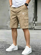 American Flag Printed Cargo Shorts Independence Day Eagle Shorts Summer Cargo Work Camping Multi-pocket Short Pants Streetwear