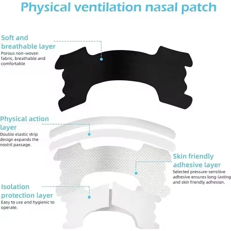 50/30/10Pcs Anti Snoring Nasal Strips Good Way Help Breathing Reduce Snore Nose Patch Better Sleep Easier Breath Aid Decive