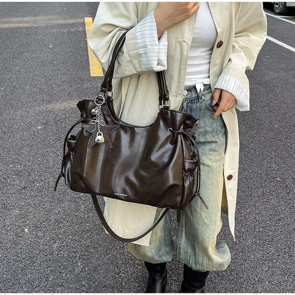 Fashionable Brand Design Tote Bag New Retro Shoulder Bag Casual Large-capacity Crossbody Bags Light Luxury High-end Women's Bags