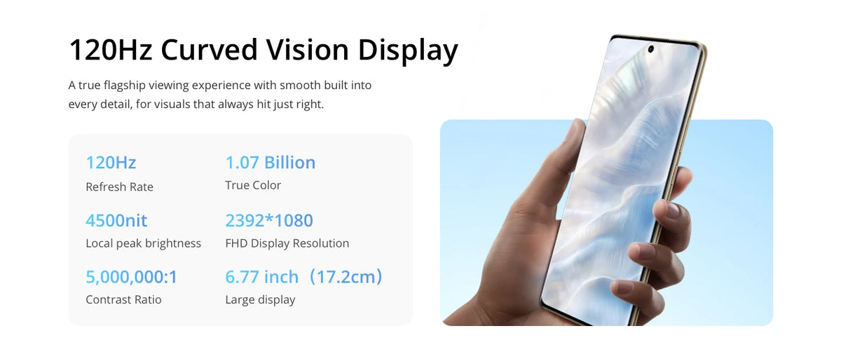realme 14 Pro Smartphone 5G Titanic 6000mAh battery 45W SUPERVOOC charging 50MP Sony IMX882 OIS Camera, Dimensity 7300 Energy 5G processor, 120Hz Curved Display