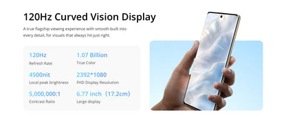 realme 14 Pro Smartphone 5G Titanic 6000mAh battery 45W SUPERVOOC charging 50MP Sony IMX882 OIS Camera, Dimensity 7300 Energy 5G processor, 120Hz Curved Display