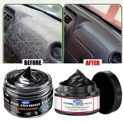 Car Interior Scratch Repair Cream Interior & Exterior Plastic Polishing Wax Black Interior And Dashboard Plastic Surface Repair