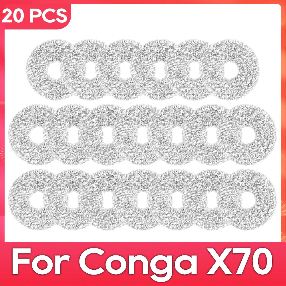 Fit For ( Conga X70 / Deerma X80 ) Replacement Parts Accessories Main Side Brush HEPA Filter Mop Pad Dust Bag