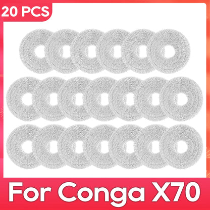 Fit For ( Conga X70 / Deerma X80 ) Replacement Parts Accessories Main Side Brush HEPA Filter Mop Pad Dust Bag