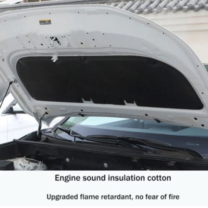 For Leapmotor C10 2024 2025 2026 Car Hood Engine lining Thermal Insulation Cotton Soundproof Mat Cover Protection Accessories