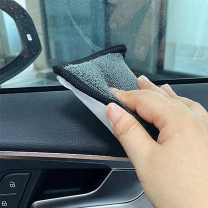 2-10Pcs Auto Detailing Tools Soft Double Side Microfiber Scrubbing Sponge Car Leather Cleaning Microfiber Towel Wax Sponge