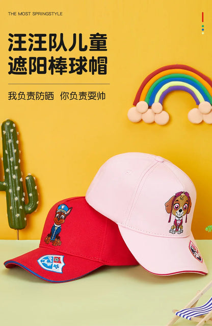 Genuine Paw Patrol Baseball Cap Cartoon Character Outdoor Sports Hat Cute Comfortable Sunscreen Mesh Caps Children's Party Gift