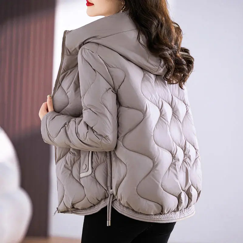 Hooded Parkas Women Winter 4XL Korean Fashion All-match Coats Thicken Keep Warm Streetwear Cold Wear Casual Female Outwear Ins