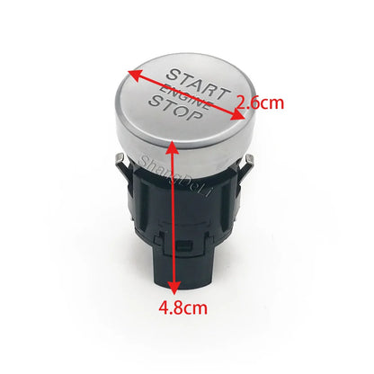 6PINS Car One Key Start Switch Button Start Stop Button for Audi A8 D4 Quattro S8 Engine Ignition Switch 4H1905217A