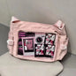 New Japan Style Transparent Postcard Display Shoulder Women Badge DIY Decoration Crossbody Bag Anime Expo Class Tote Itabag