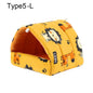 Soft Rabbit Colorful Squirrel Mini Cage Winter Hamster House Guinea Pig Nest Small Animal Sleeping Bed Warm Mat