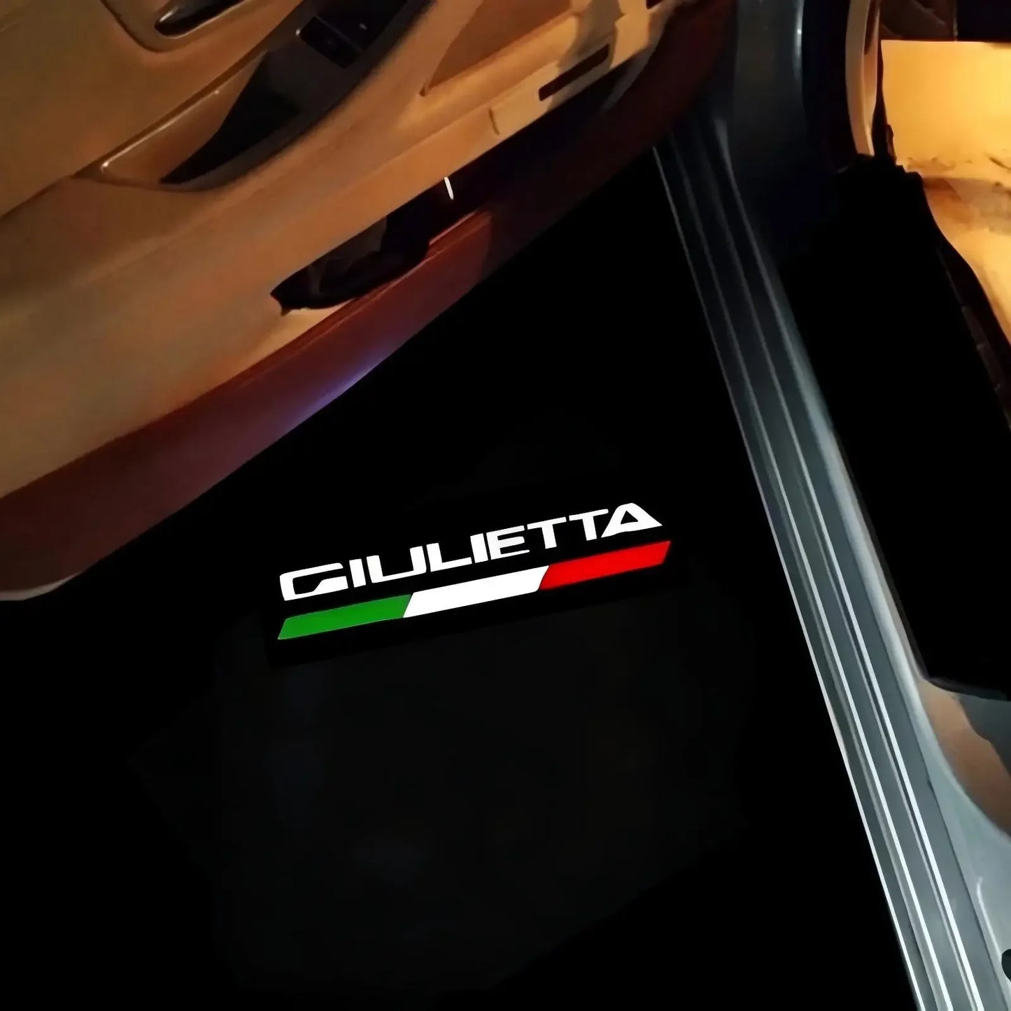 2X For Alfa Romeo Giulietta 940 2011 - 2022 2013 2015 2017 2018 2016 2019 Accessories LED Car Door Projector Logo Welcome Light
