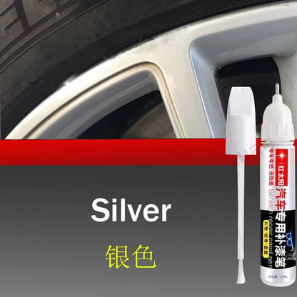 Car Wheel Scratch Repair Pen for Tesla Model 3 Y X S Black Rim Touch-Up Paint Remover Matte Black Paint Care Accessories