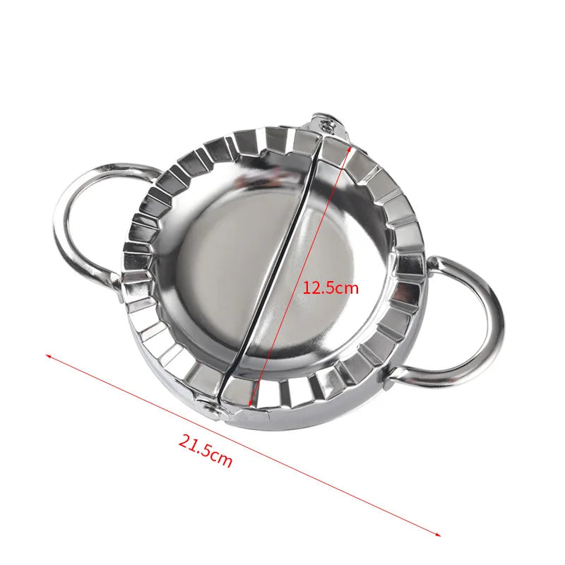 9.5/12.5/15.8cm Eco-Friendly Stainless Steel Dumplings Tool Dumpling Mold Household Manual Press Kitchen Baking Accessories
